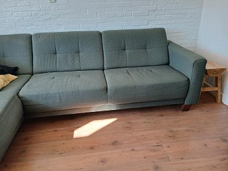 Dark green corner sofa