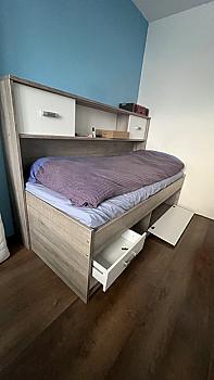 Single bed with storage