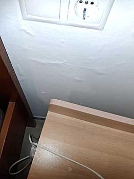 an Auping double bed, without a mattress, and a single bed