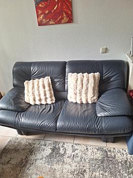 Beautiful Italian leather 2+3-seater sofa 